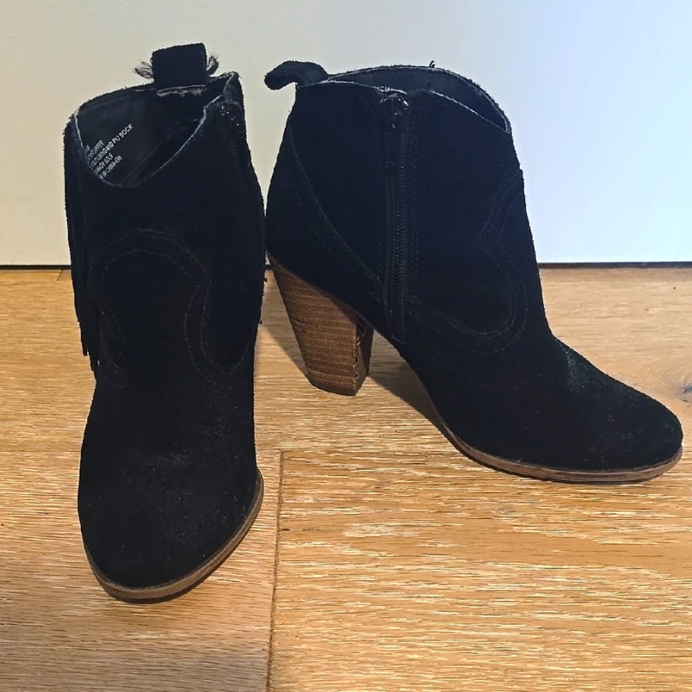 Steve Madden Cian Fringe Western Bootie 6